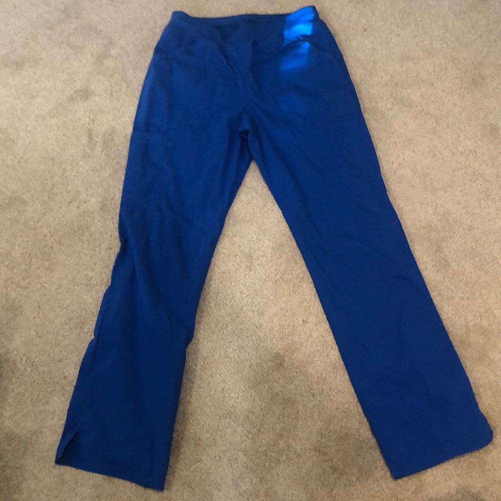 Blue scrub pants